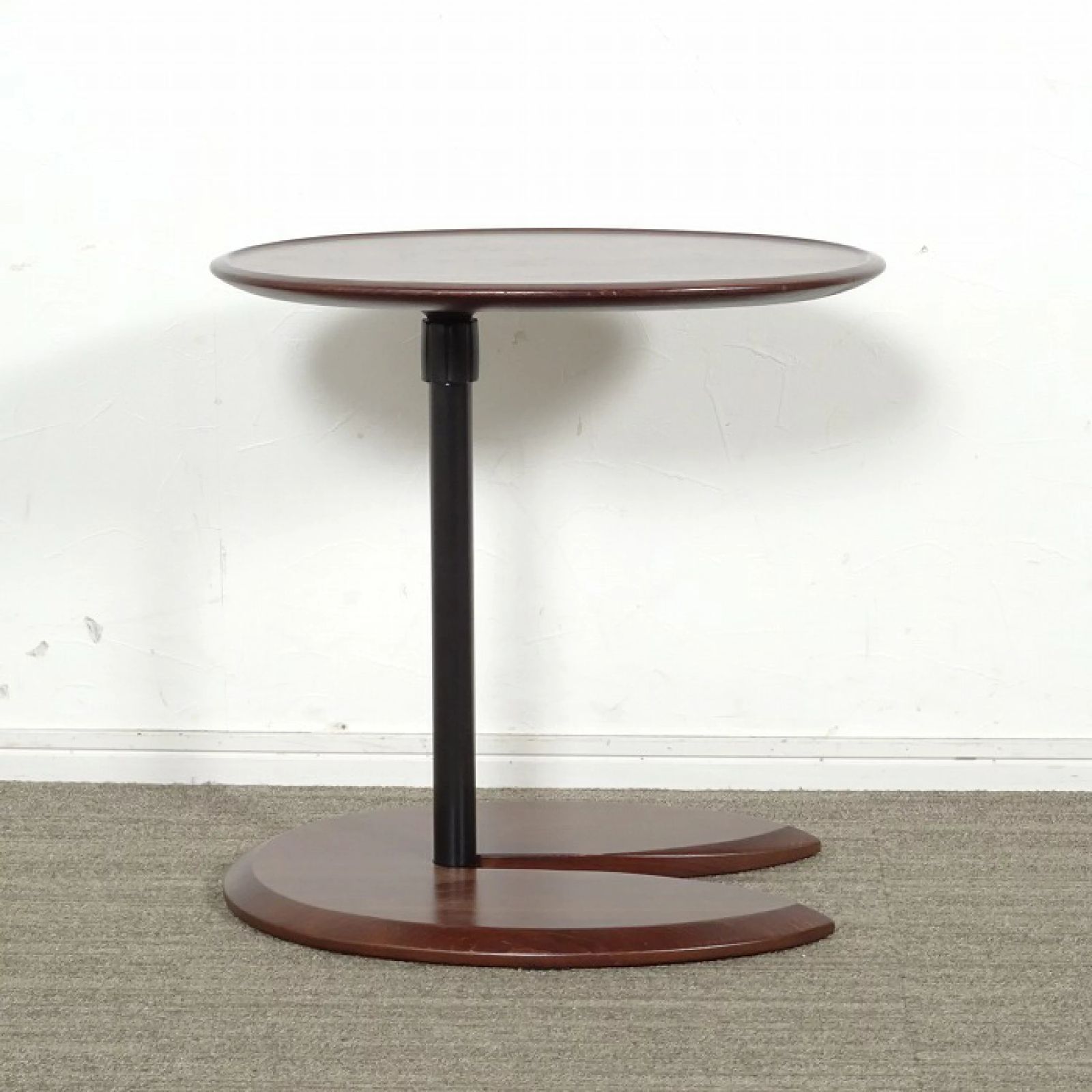 エコーネス/EKORNES Ellipse サイドテーブル 北欧 ZR24246 Stressless Ellipse Adjustable Wood Table for Ekornes Chairs