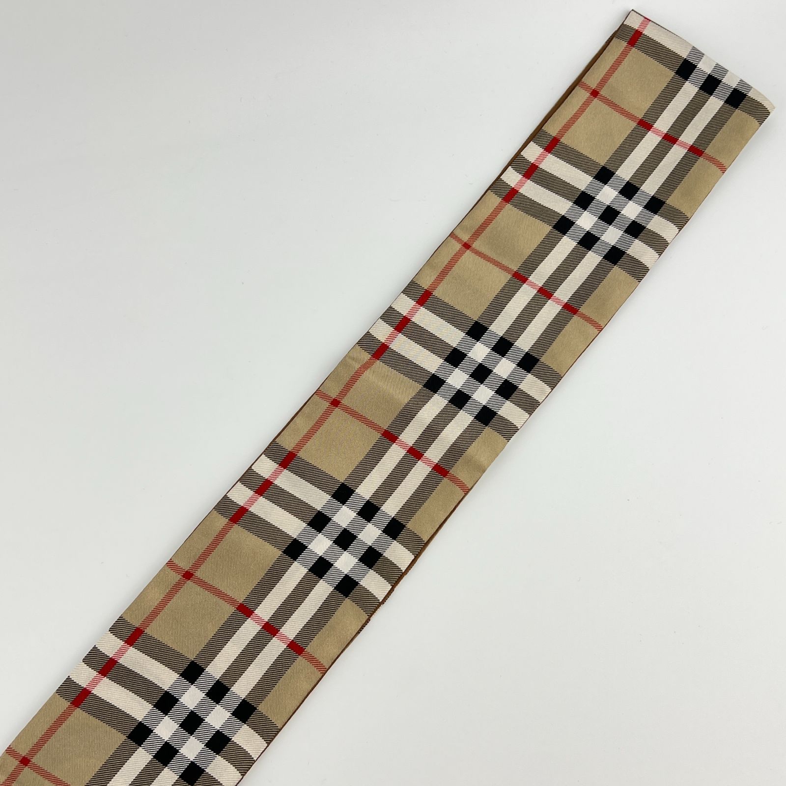 美品 バーバリーズ ノバチェック シルク スカーフ 絹 ビンテージ バーバリー Vintage Burberry Check Silk Scarf / バーバリー NOVA チェックシルク