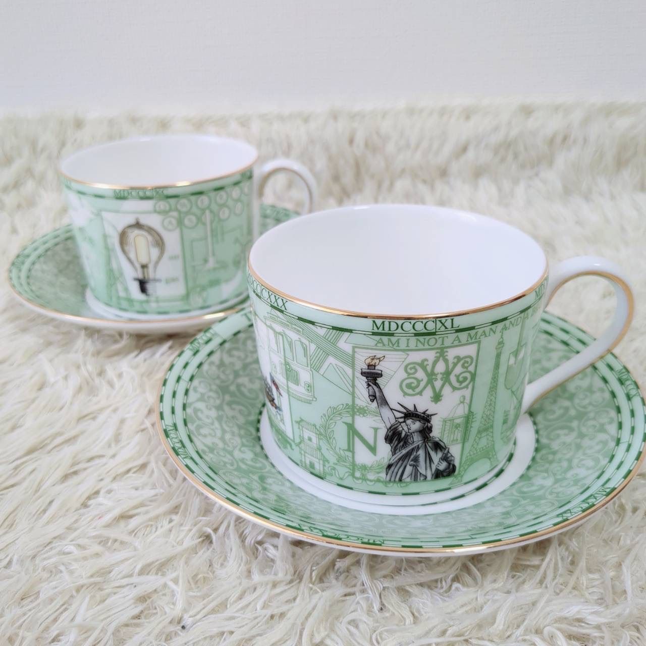 未使用・希少 WEDGWOOD ウェッジウッド カップ＆ソーサー ペア 2客