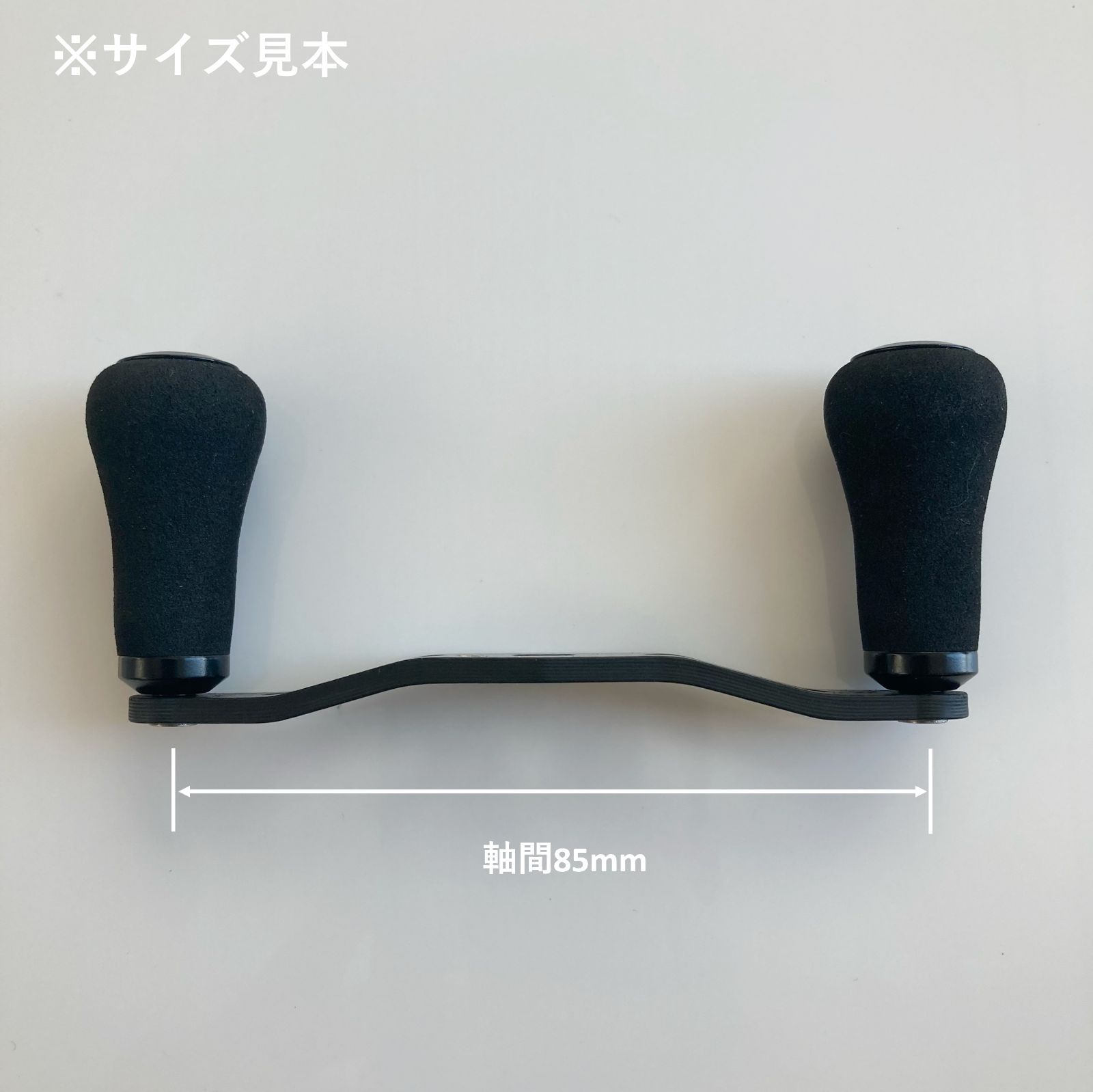 超軽量 ベイトリール用カーボンハンドル レッド EVA素材ハンドルノブ