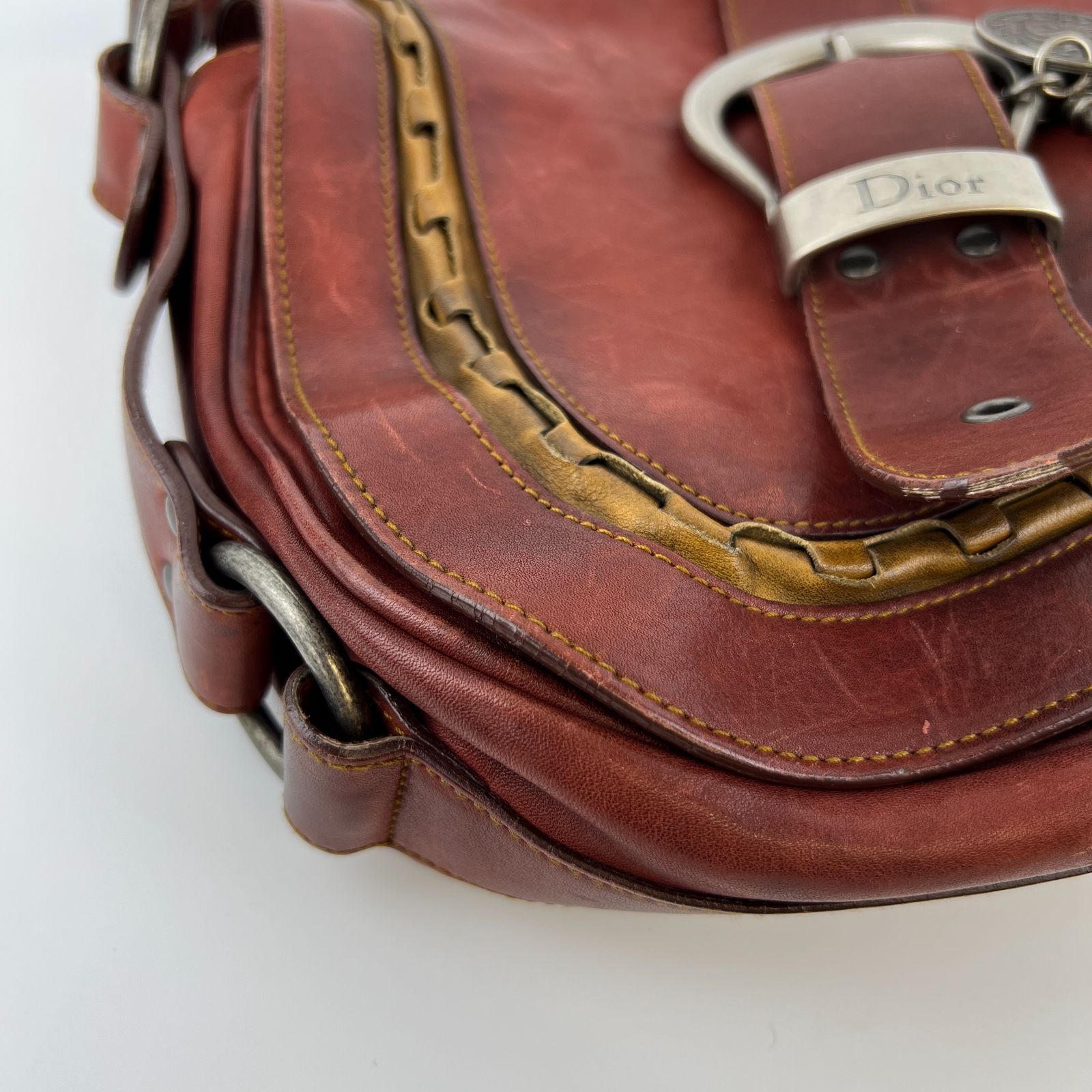 中古】Christian Dior クリスチャンディオール ガウチョ ショルダー