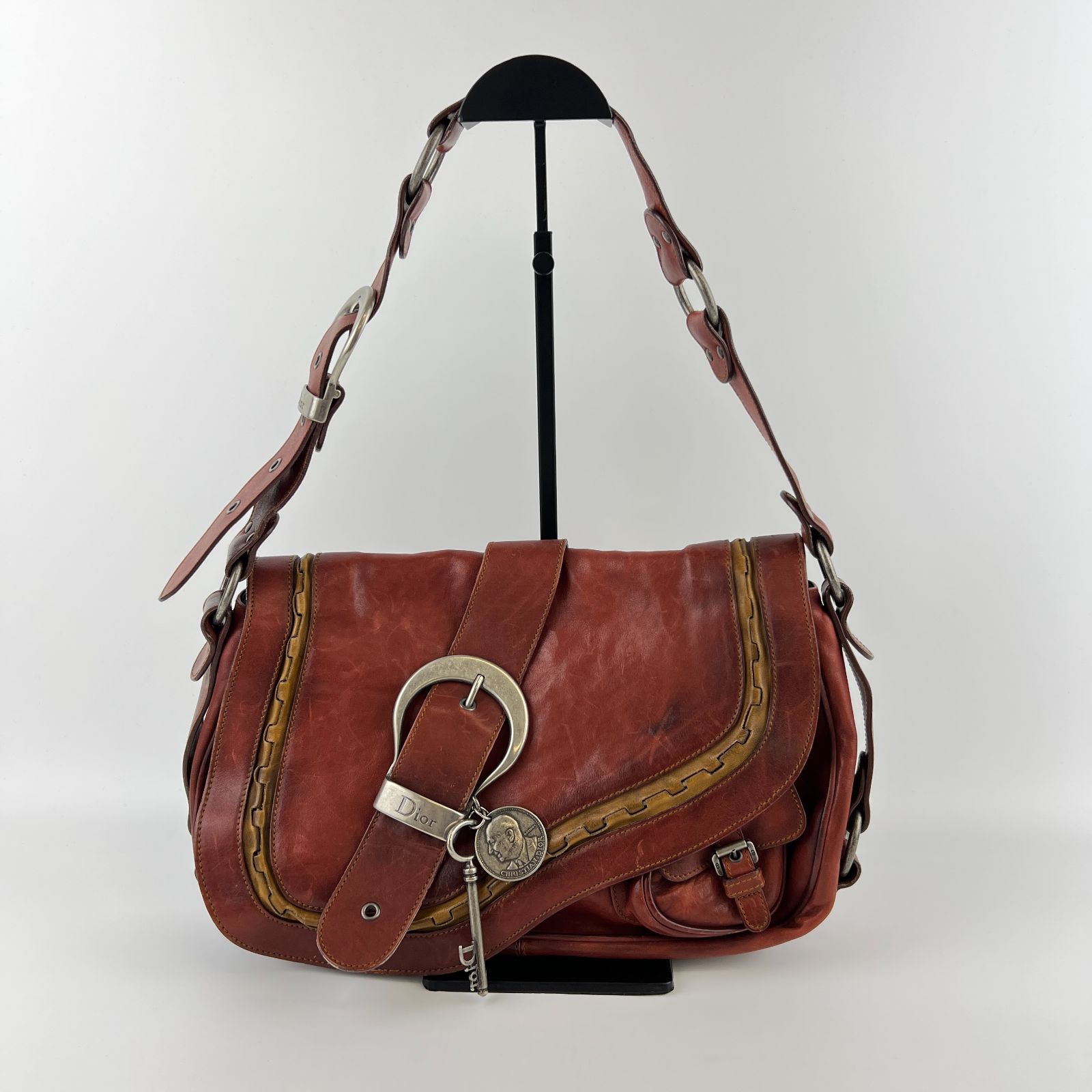 中古】Christian Dior クリスチャンディオール ガウチョ ショルダー