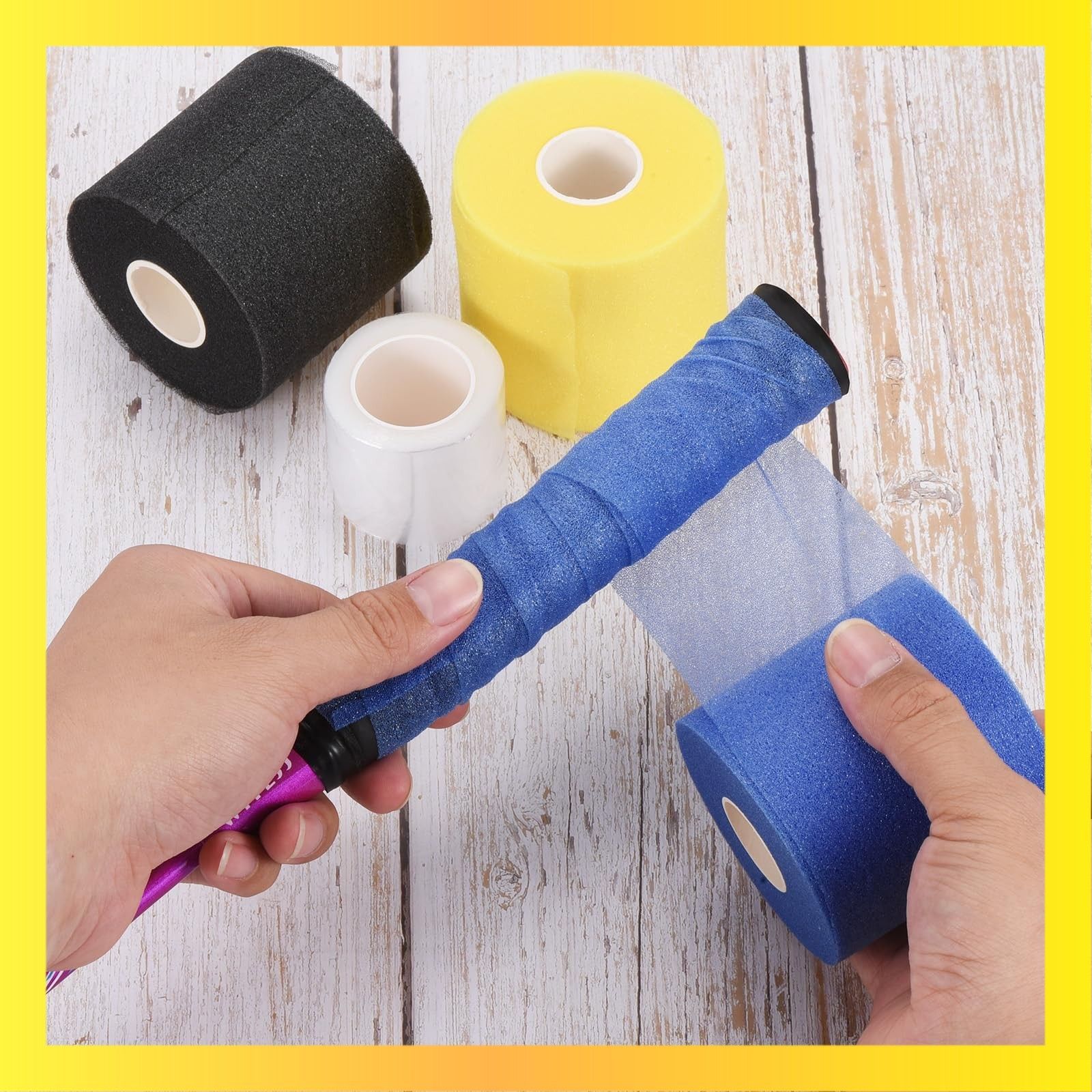 PATIKIL テニスラケットグリップテープ、滑り止め吸収PUバドミントンオーバーグリップラケットグリップテープ野球ピックルボールパ PATIKIL  2.2 M ラケットオーバーグリップ 2個 PU 延長グリップテープ ノンスリップ 吸収汗 テニス バドミントン 釣り竿用 ターコイズ ... PATIKIL テニスラケットグリップテープ、滑り止め吸収PUバドミントンオーバーグリップラケットグリップテープ野球ピックルボールパ