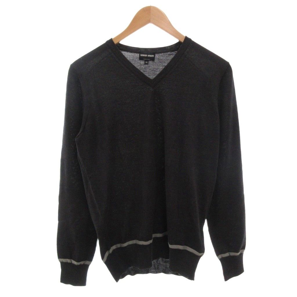 ジョルジオアルマーニ GIORGIO ARMANI ニット セーター Vネック バイ