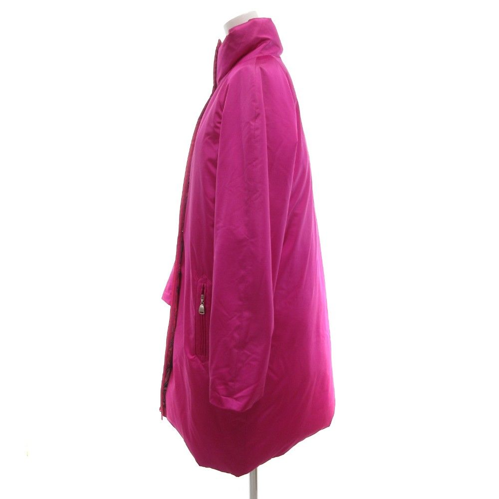 レオナール LEONARD 美品 ダウンコート 40 ミドル ハーフ丈 ジップ