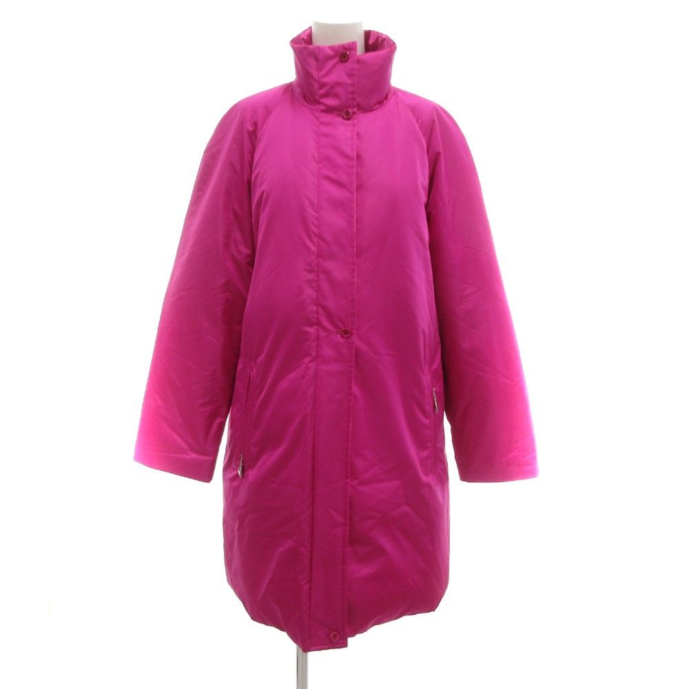 レオナール LEONARD 美品 ダウンコート 40 ミドル ハーフ丈 ジップ