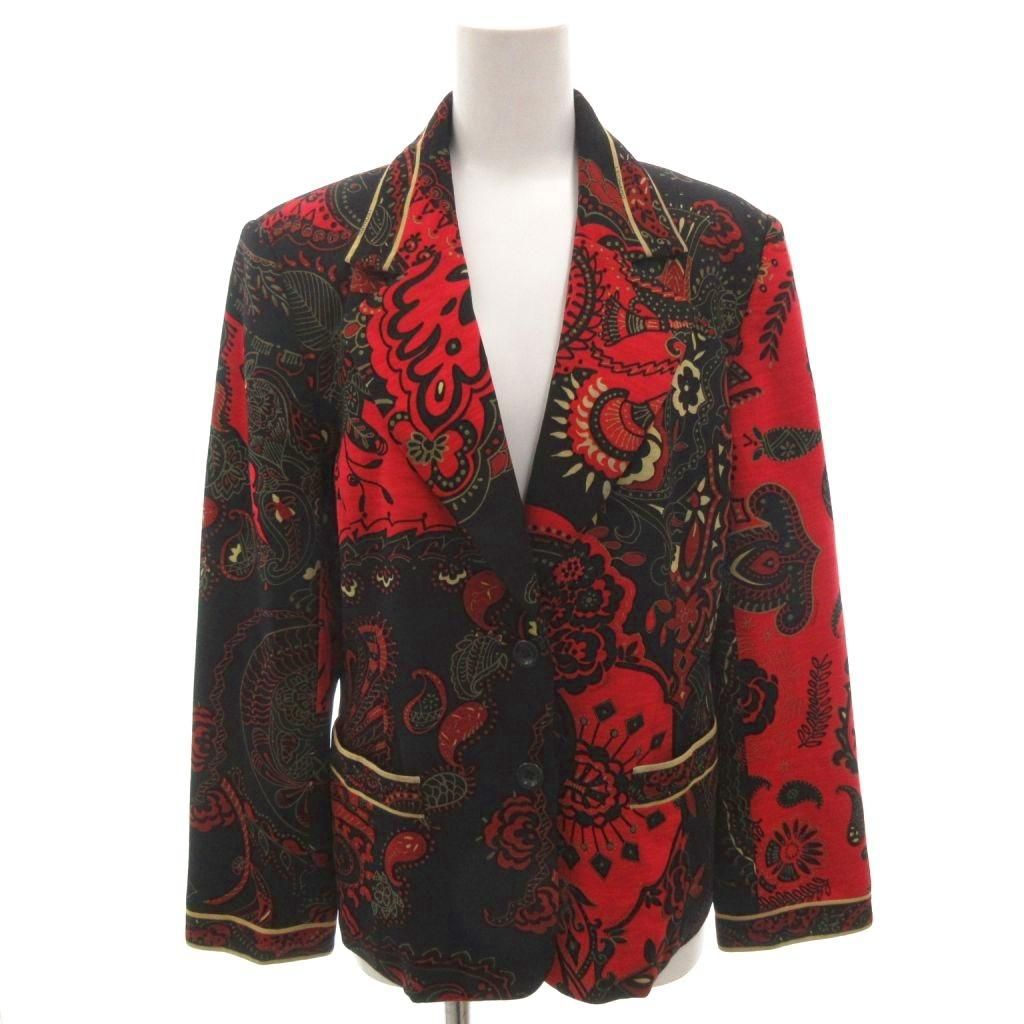 レオナール LEONARD テーラードジャケット ウール L 黒 ブラック