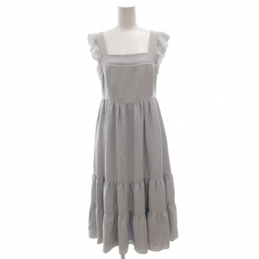 フォクシーニューヨーク FOXEY NEW YORK ワンピース 38 青 ブルー