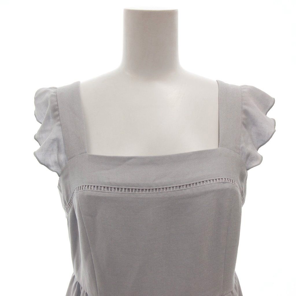 フォクシーニューヨーク FOXEY NEW YORK ワンピース 38 青 ブルー