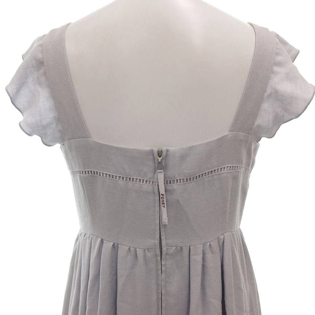 フォクシーニューヨーク FOXEY NEW YORK ワンピース 38 青 ブルー