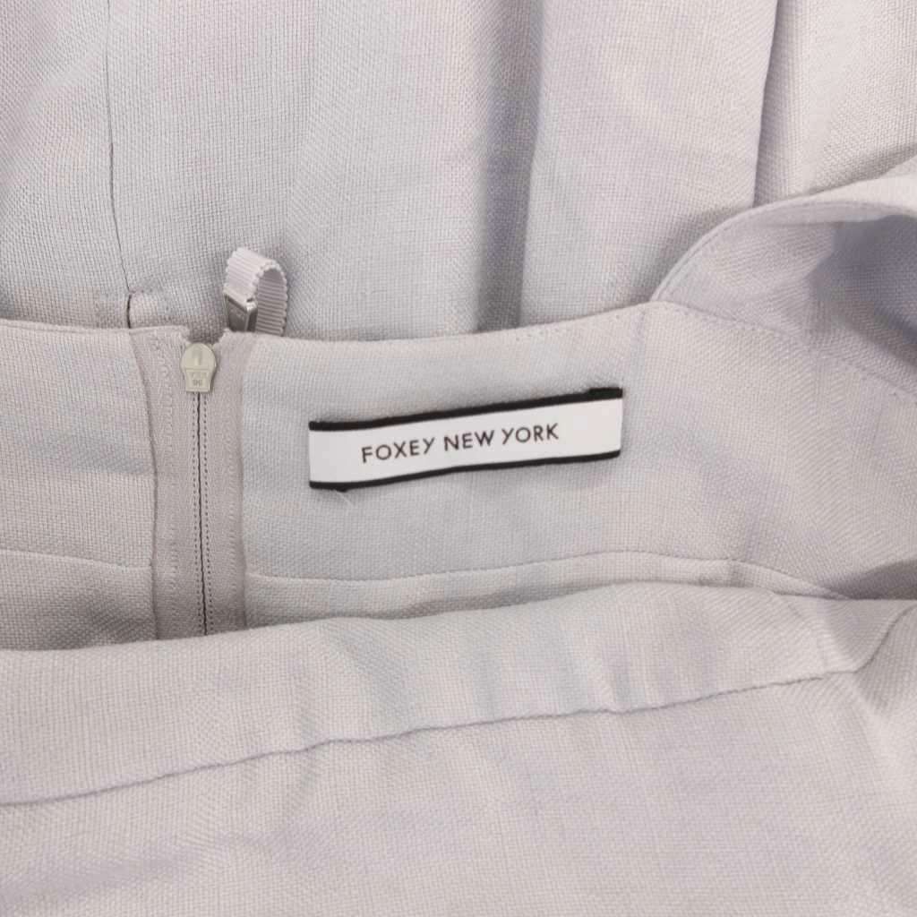 フォクシーニューヨーク FOXEY NEW YORK ワンピース 38 青 ブルー