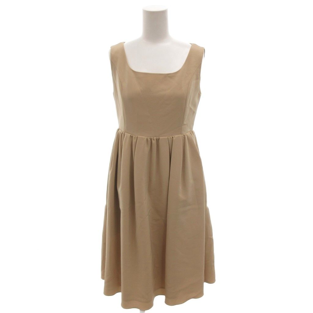 【美品】フォクシー ニューヨーク スクエアネックワンピース 38 フォクシーニューヨーク FOXEY NEW YORK タグ付き ワンピース 38