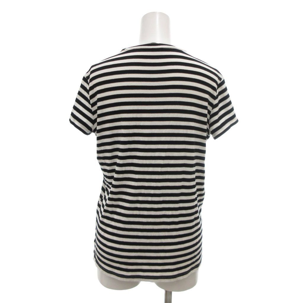 新品未使用◆セオリーリラックス Theory Luxe ボーダー トップス 38 セオリーリュクス theory luxe Tシャツ カットソー 38 白 ホワイト 黒