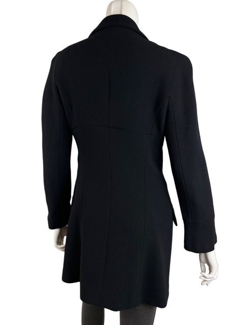 シャネル ヴィンテージ！99AくるみCCボタン付ウールロングジャケット