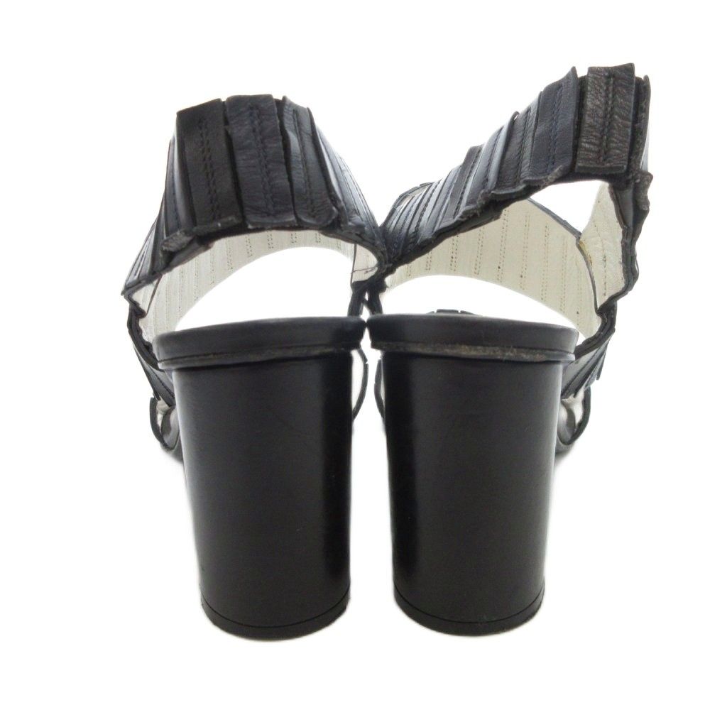 jilsander サンダル　37 ジルサンダー JIL SANDER サンダル 37.5 白 ホワイト 黒 ブラック