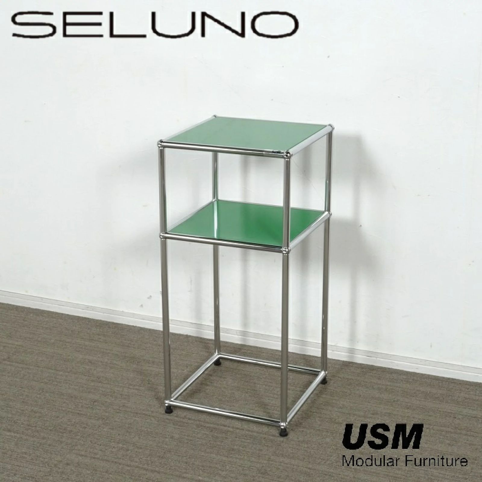 USM Haller テレフォンスタンド 電話台 W373 ガラス クローム USM Haller テレフォンスタンド 電話台 W373 ガラス クローム