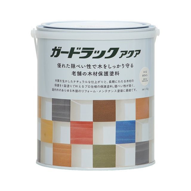 和信ペイントガードラックアクア1.4kgホワイト