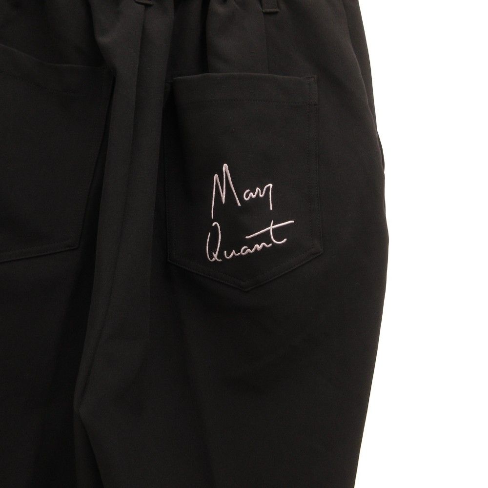 マリークワント MARY QUANT パンツ スラックス センタークリース M 黒