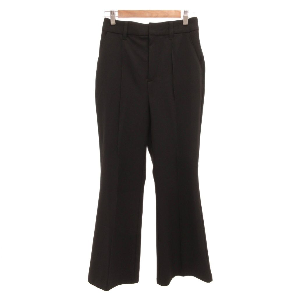 マリークワント MARY QUANT パンツ スラックス センタークリース M 黒