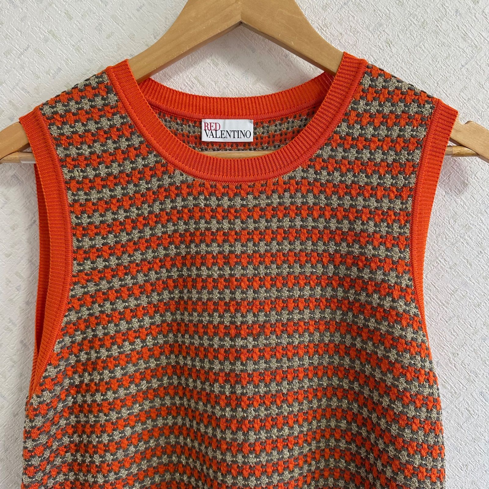 専用 ヴァレンティノ ワンピース DD129 【美品】RED VALENTINOレッドヴァレンティノ ニットワンピース