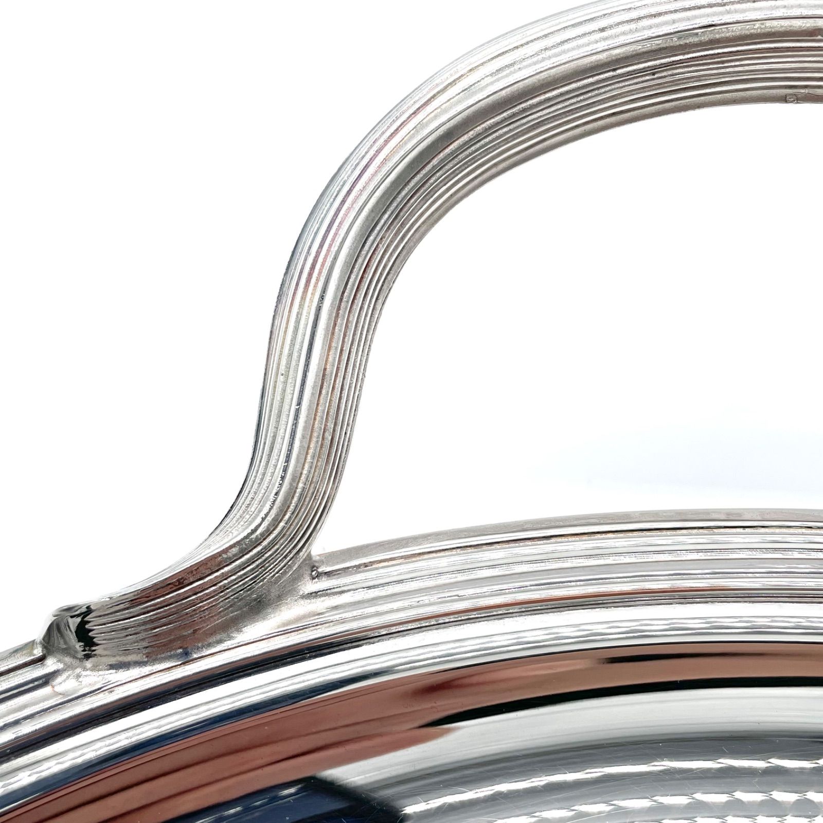 クリストフル シルバープレート 2ハンドル 大型オーバルトレイ 盆 約