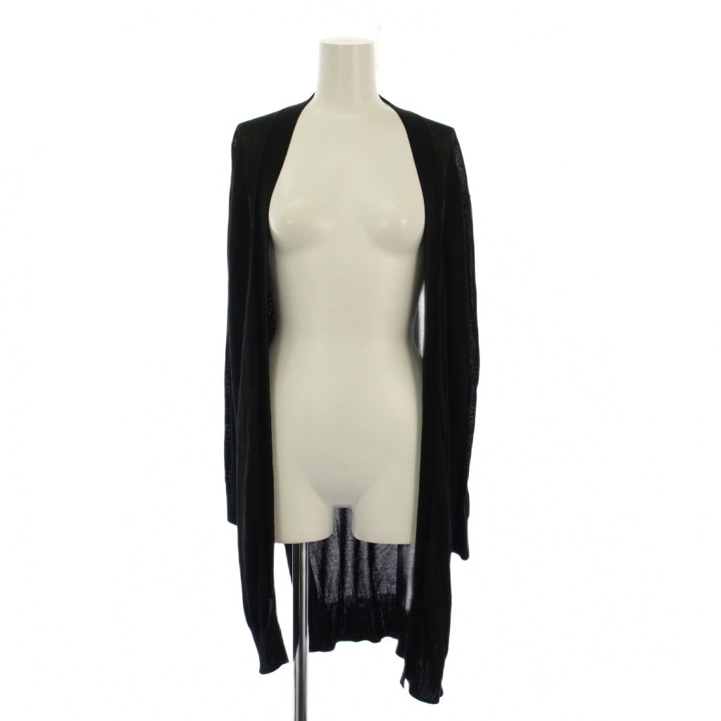 theory ◇セオリーリュクス 黒 ロングニットカーデイガン 38 ◇ luxe