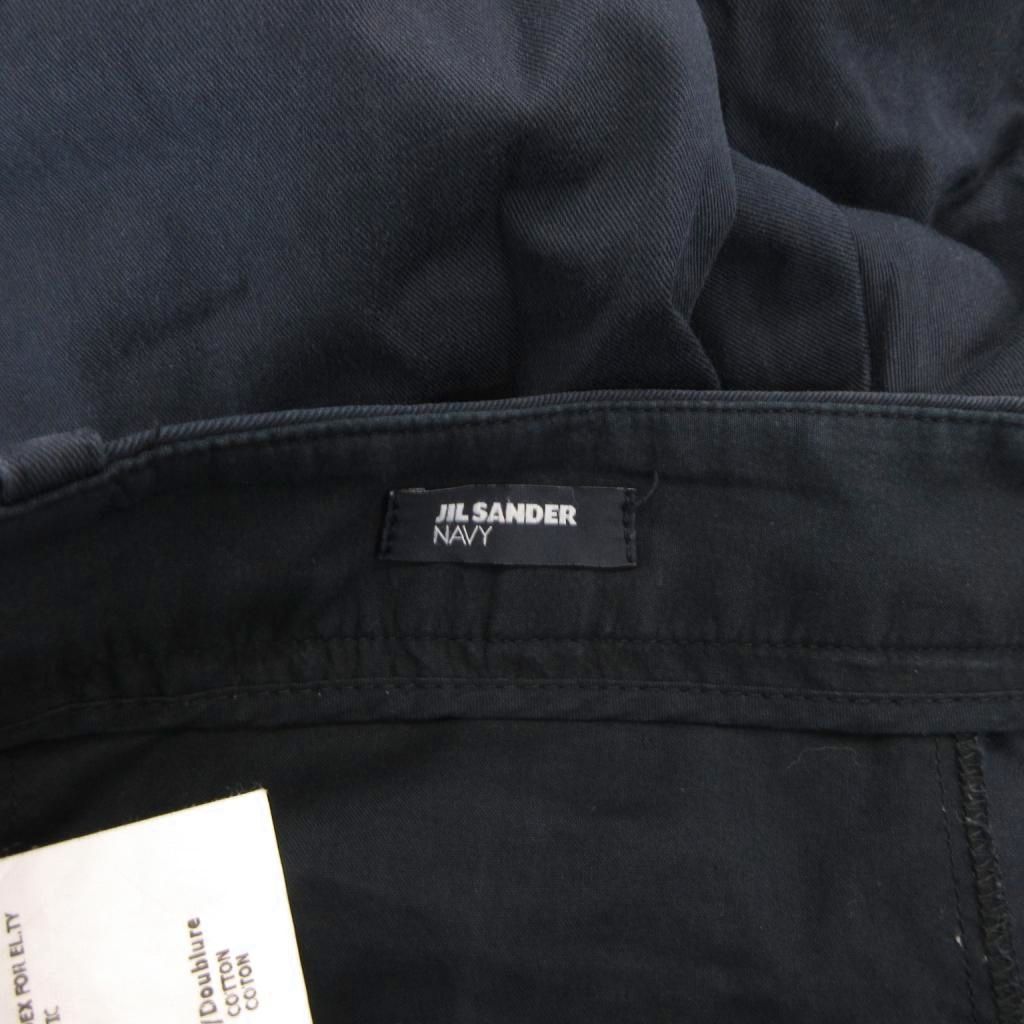 ジルサンダー JIL SANDER Navy テーパードパンツ スラックス 34 紺