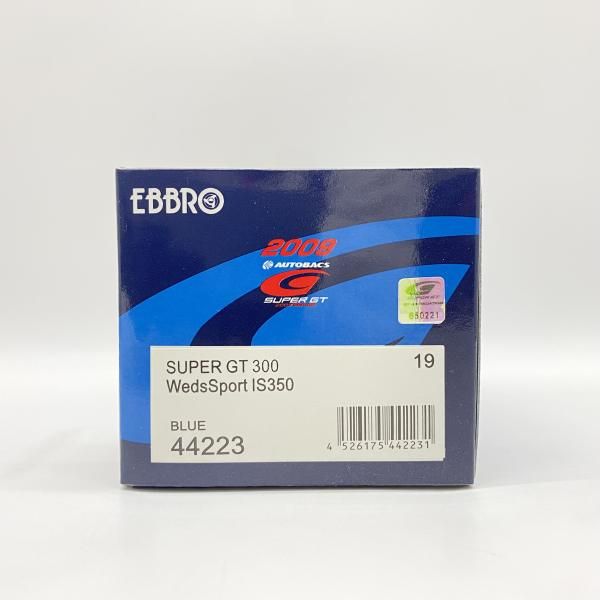中古】 開封) 1／43 エブロ ウェッズスポーツ IS350 スーパー