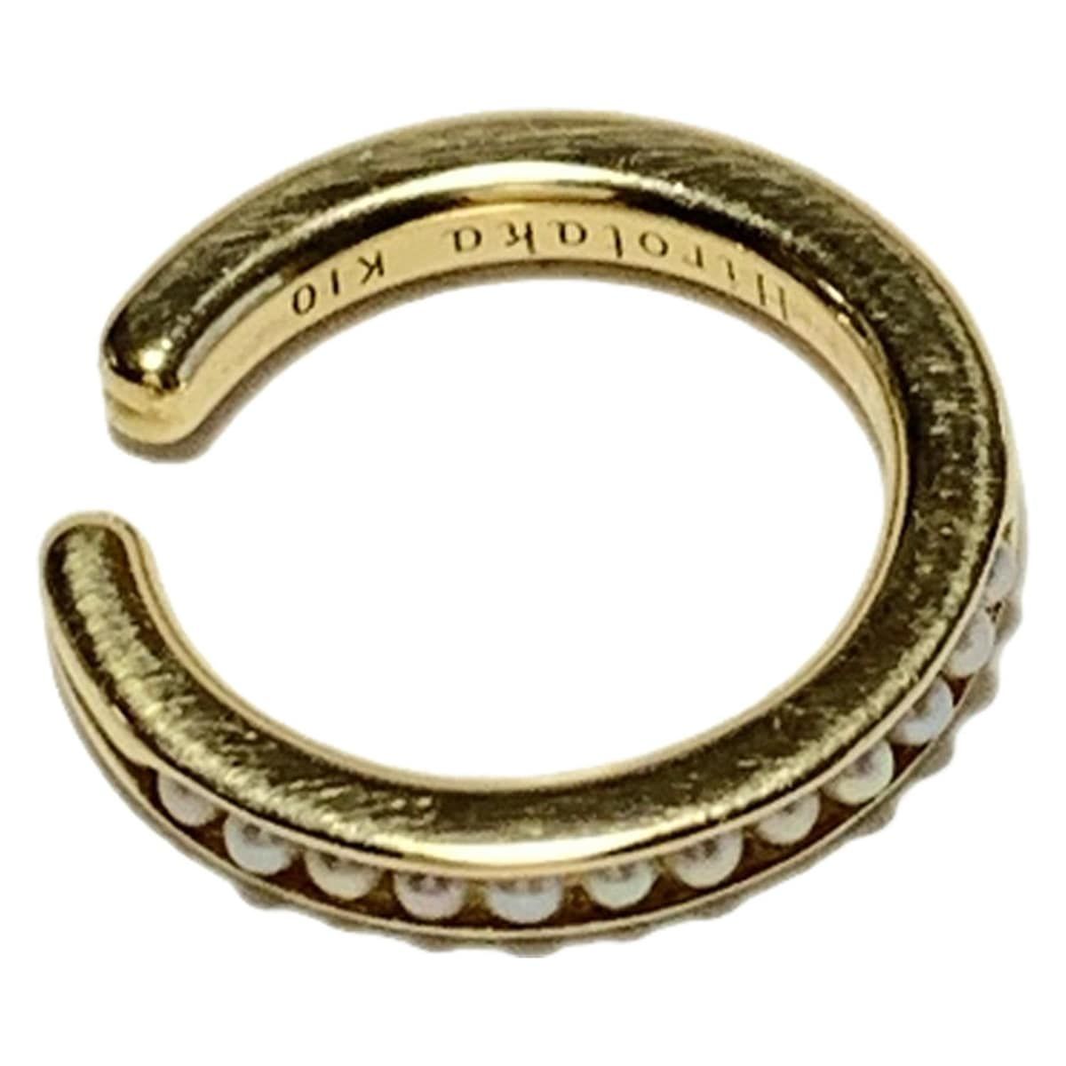 Hirotaka(ヒロタカ) イヤリング K10YG×パール イヤーカフ/片耳用