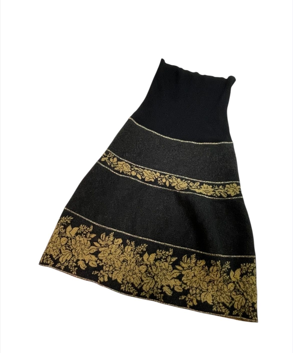 希少/フランス製】KENZO ケンゾー ウール100% ニットスカート 花柄