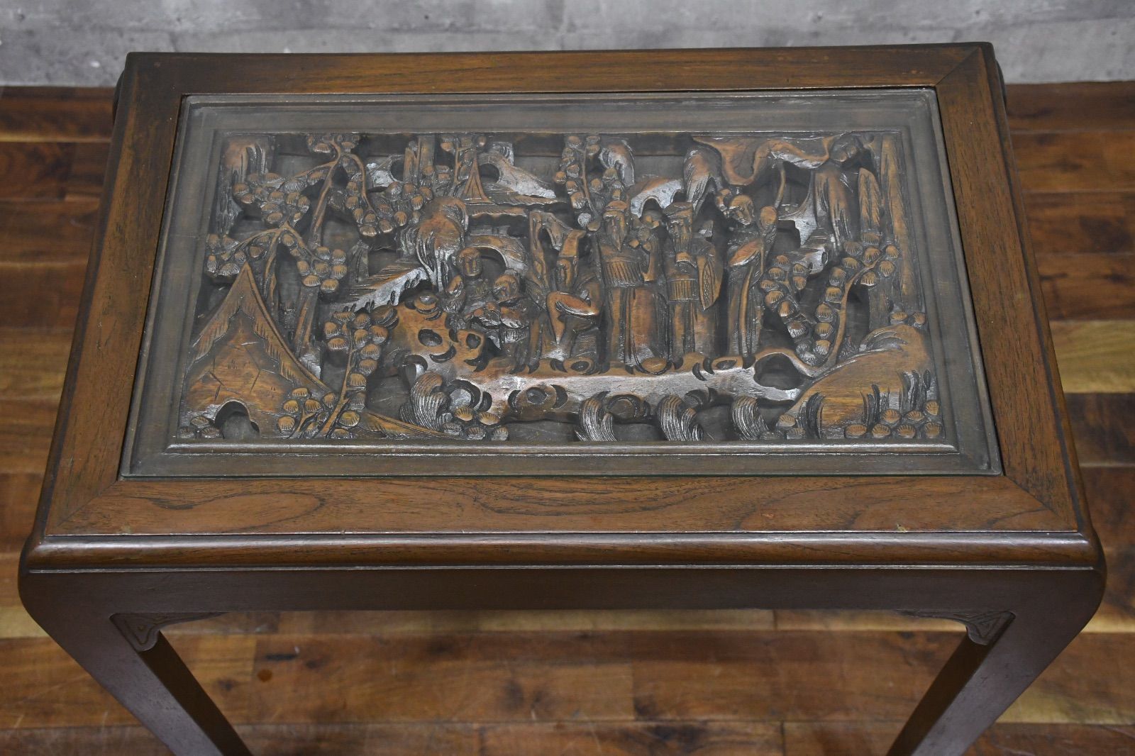 ⭐️がんも様 御専用⭐️【美品】和机 飾り台 唐木透かし彫り 着せ替えシェード ⭐️がんも様 御専用⭐️【美品】和机 飾り台 唐木透かし彫り 着せ替え