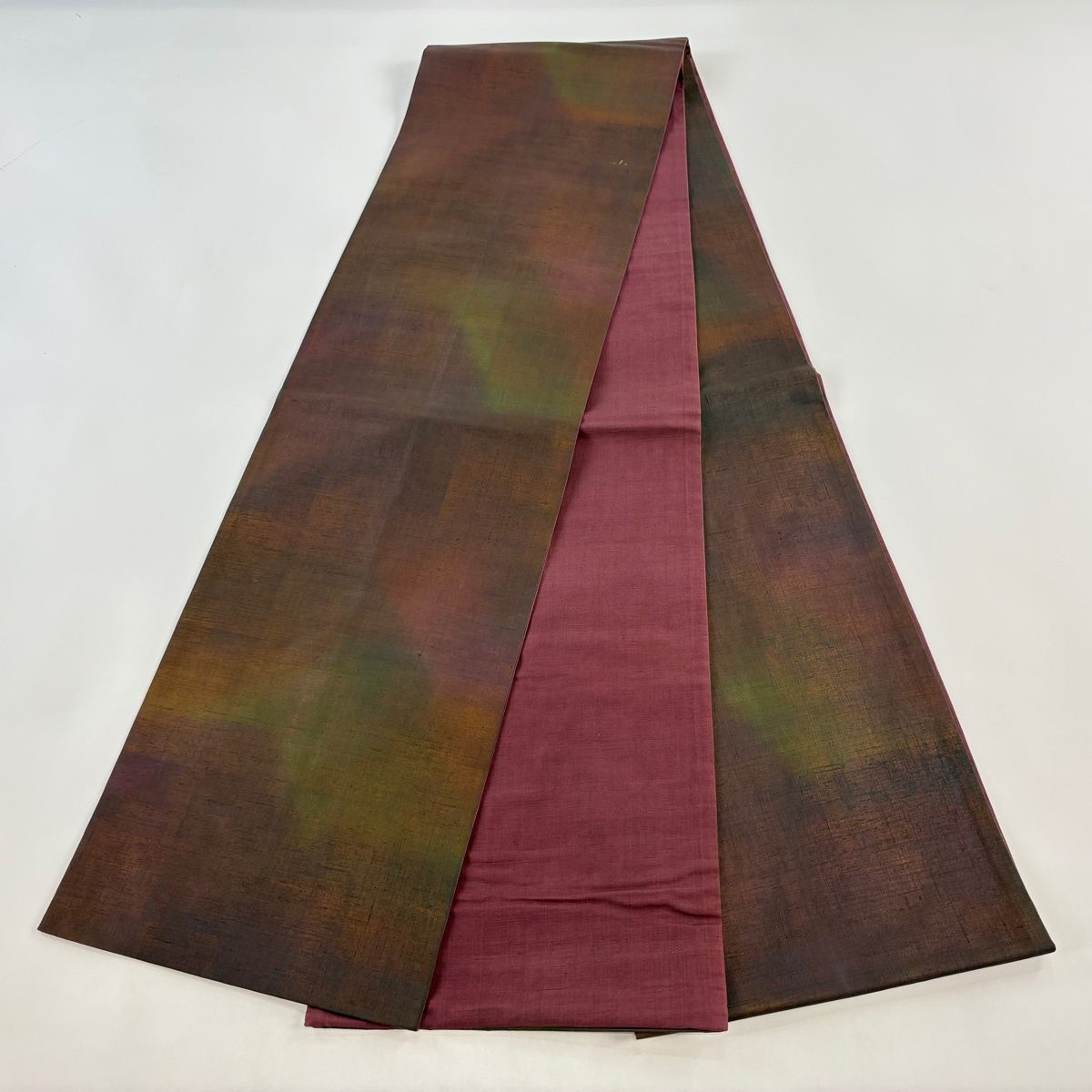 袋帯 秀品 ぼかし柄 茶紫 全通 正絹 【中古】 - メルカリ