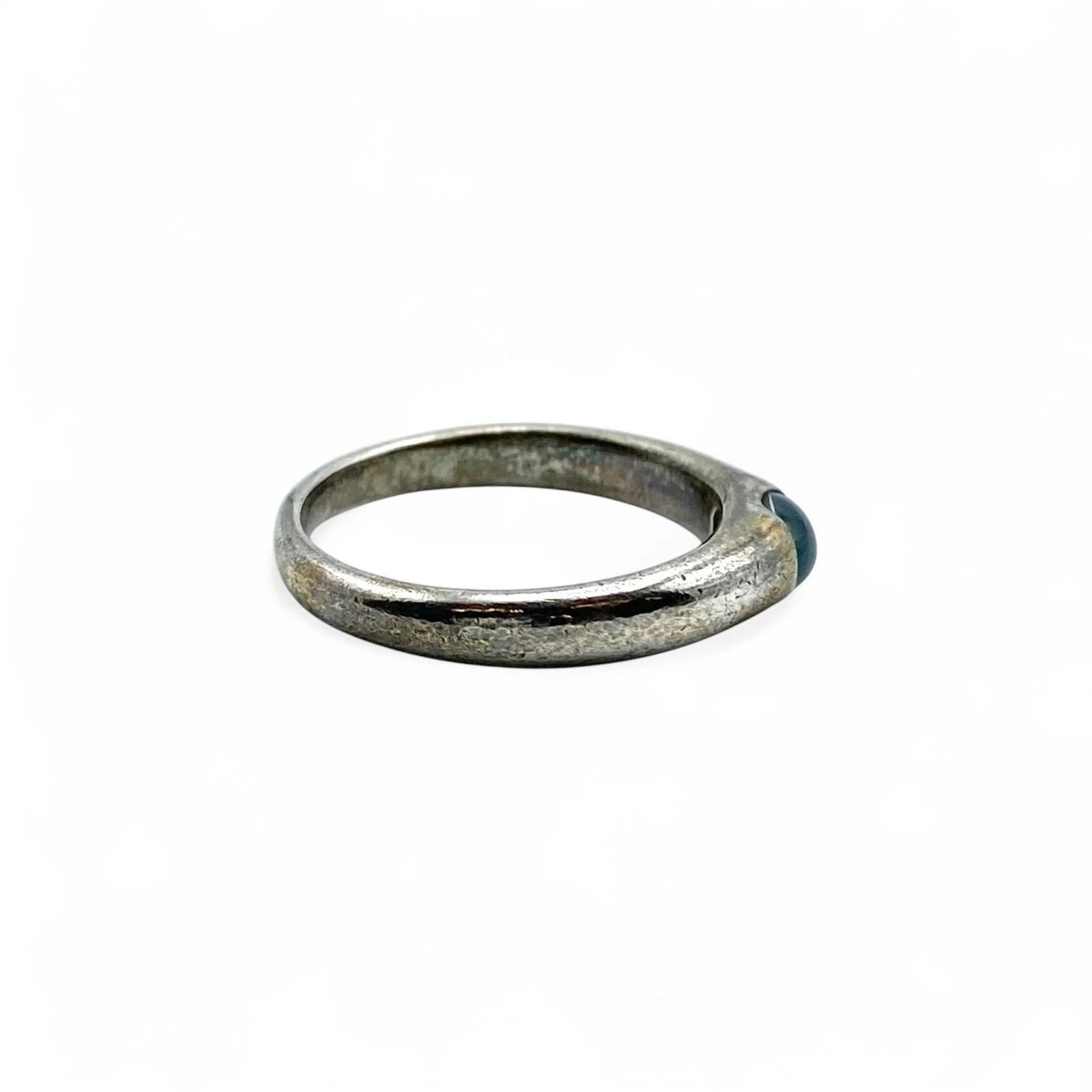 淡い青石】ブルーストーン Silver 925 刻印 Vintage Design Ring 