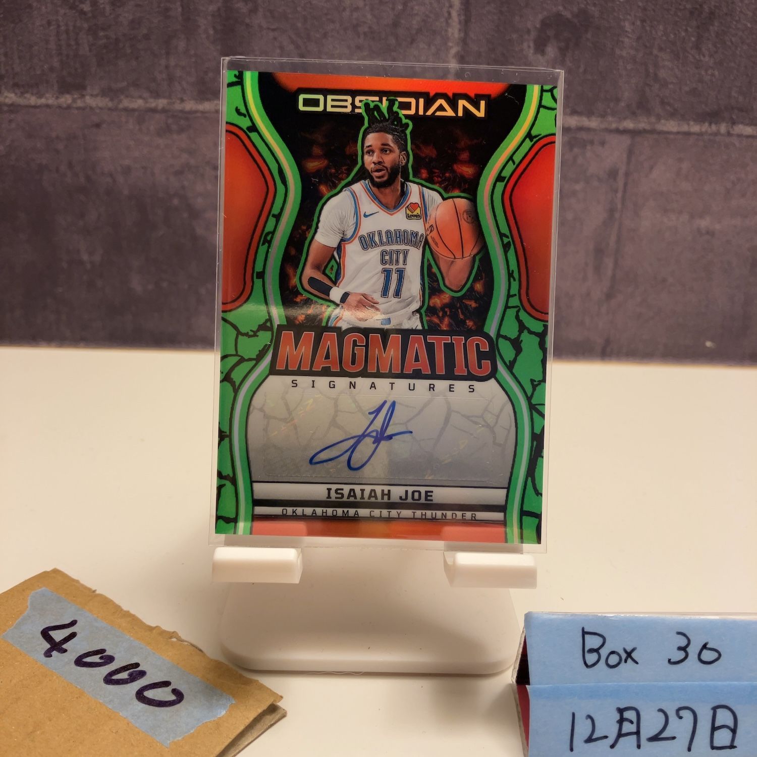 2024-25 Panini Obsidian Isaiah Joe 24/25 直筆サインカード Oklahoma
