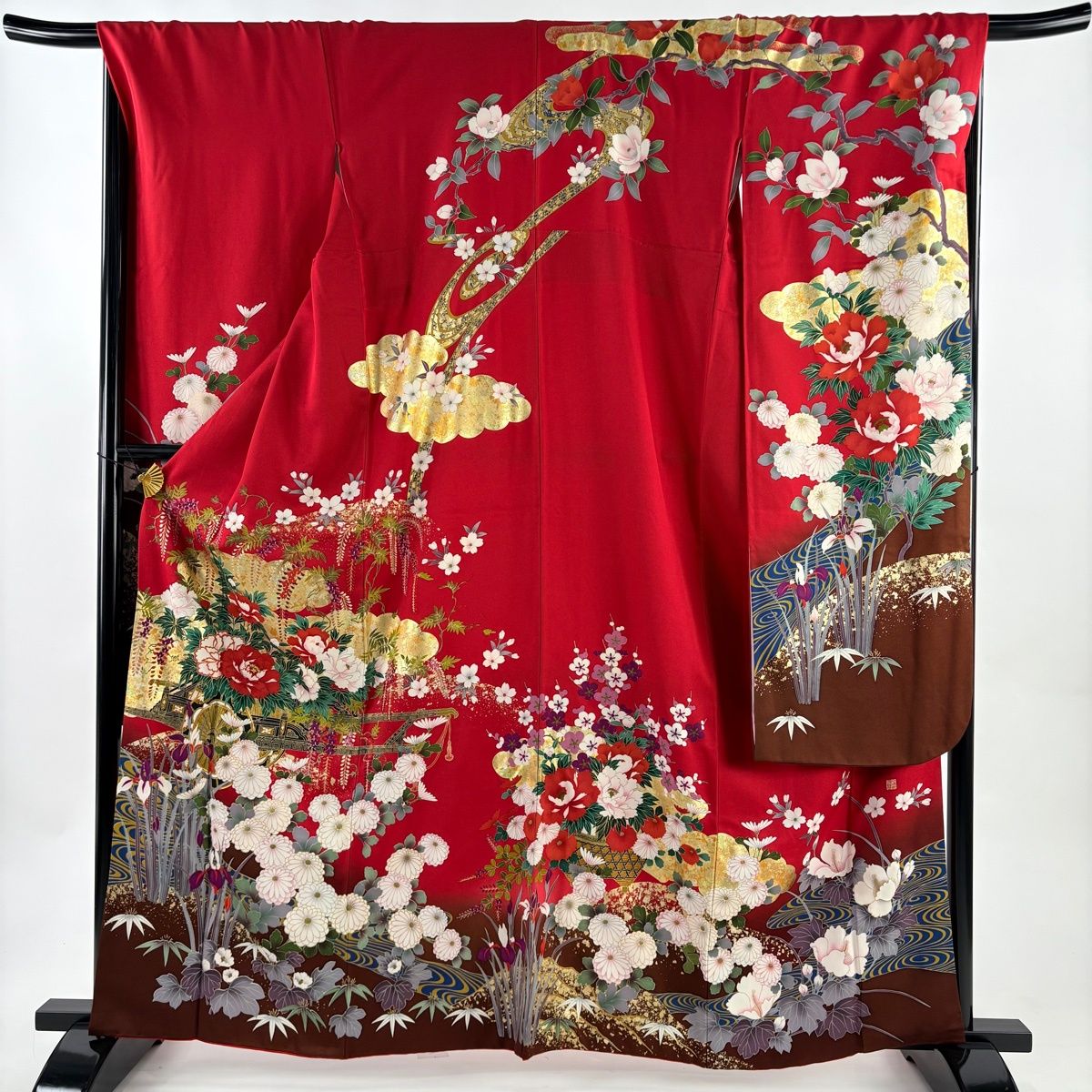 kkim様 練習用にも！ 388.振袖単品 正絹 フルセット 成人式 谷崎潤一郎