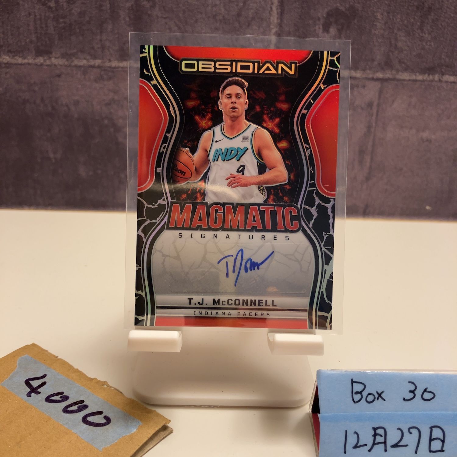2024-25 Panini Obsidian T.J. McConnell 091/149 直筆サインカード 2024-25 Panini Obsidian T.J. McConnell 091/149 直筆サインカード