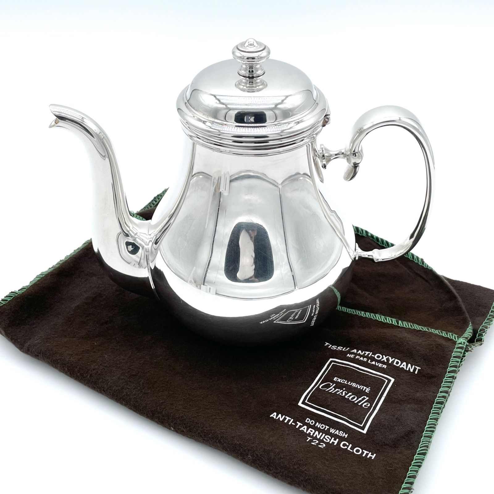クリストフル ティーポット アルビ シルバーコーティング 蓋付き 急須