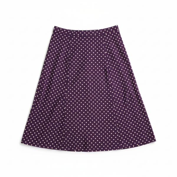 ローラアシュレイ Laura Ashley スカート 水玉 フレア 綿100