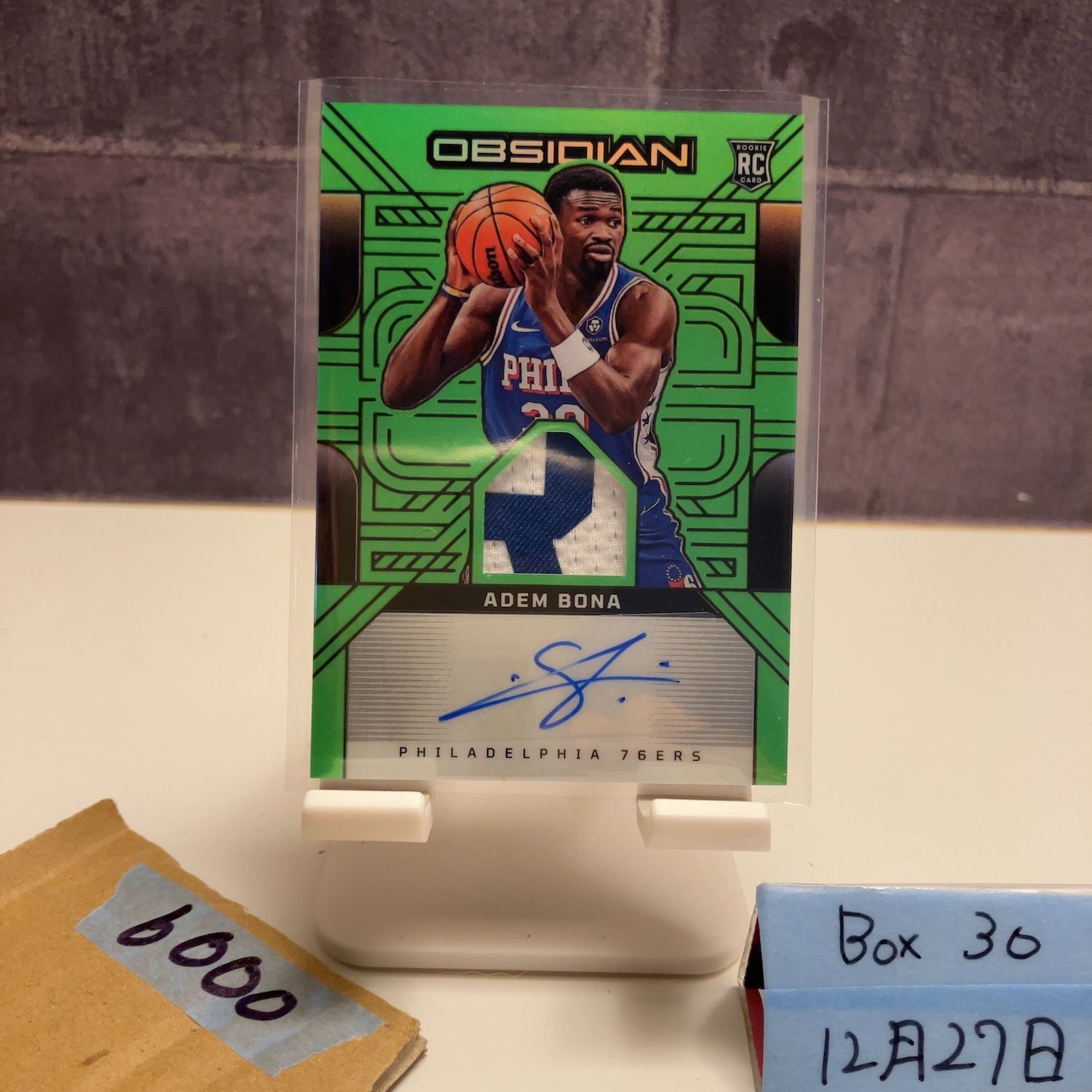 2024-25 Panini Obsidian Adem Bona 24/25 直筆サインカード