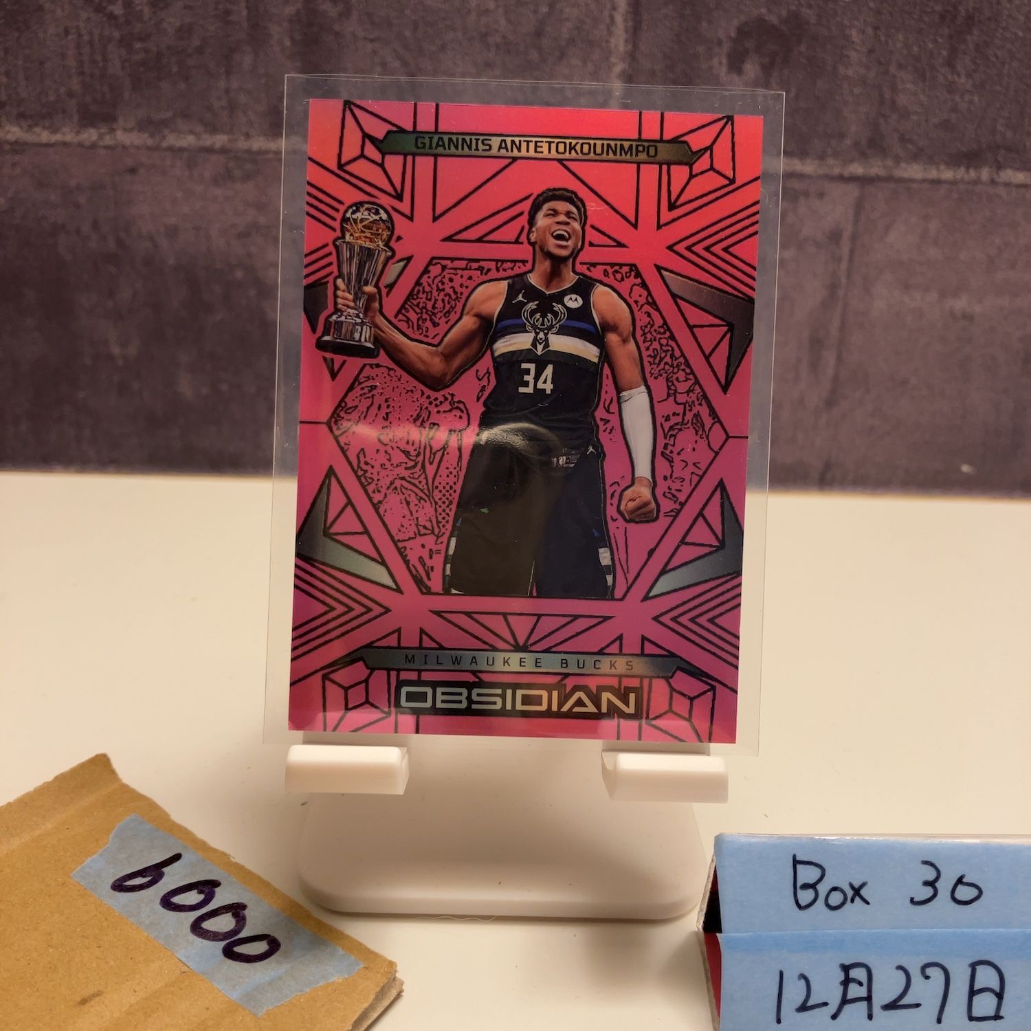 2024-25 Panini Obsidian Giannis Antetokounmpo Milwaukee Bucks Pink
