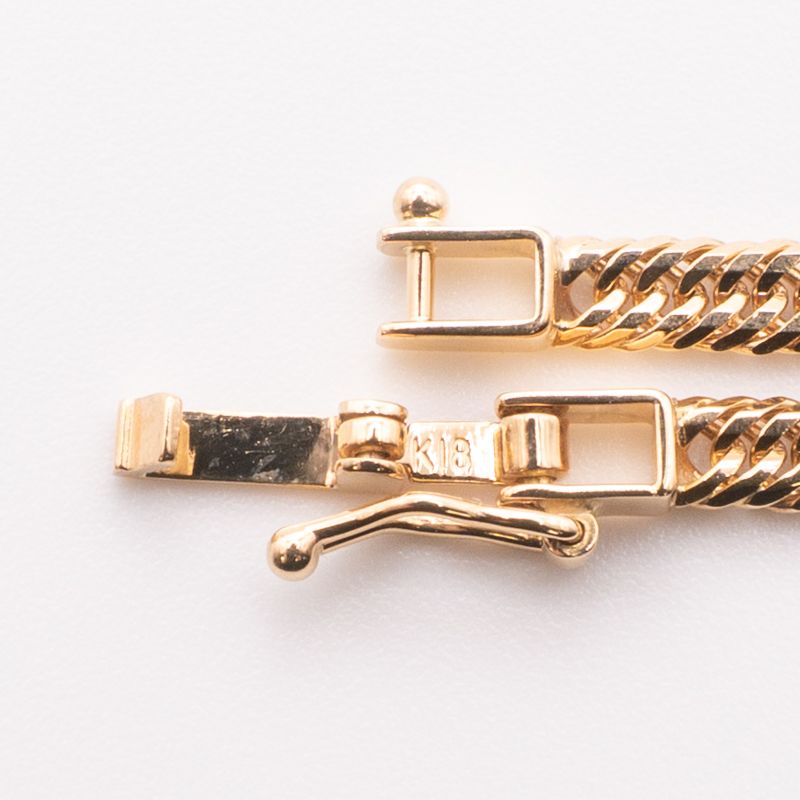 新品仕上げ中古】K18 18金 喜平ネックレス(12面カットトリプル) 50cm