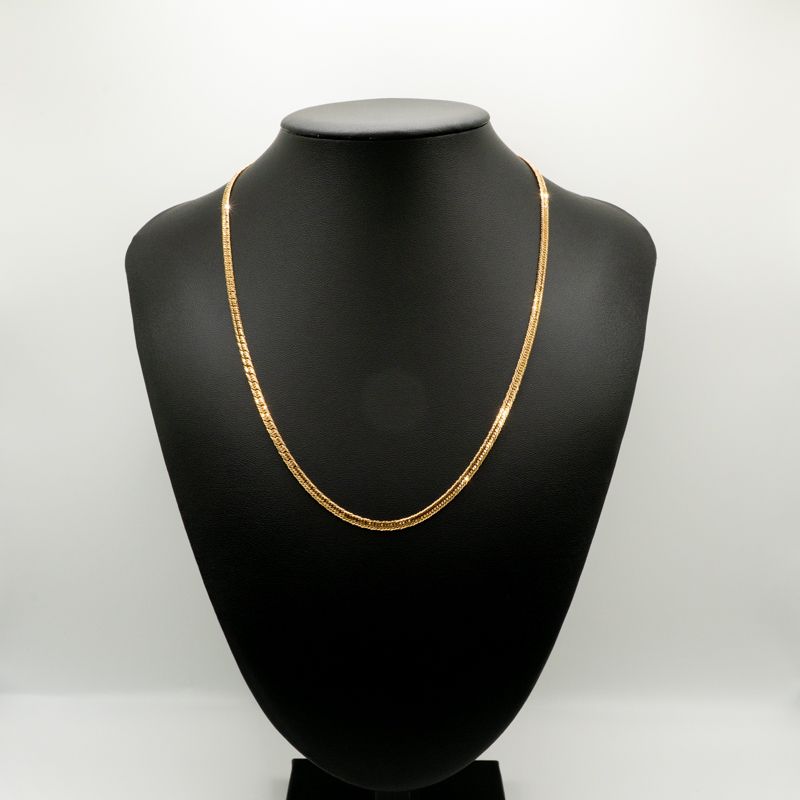 新品仕上げ中古】K18 18金 喜平ネックレス(12面カットトリプル) 50cm