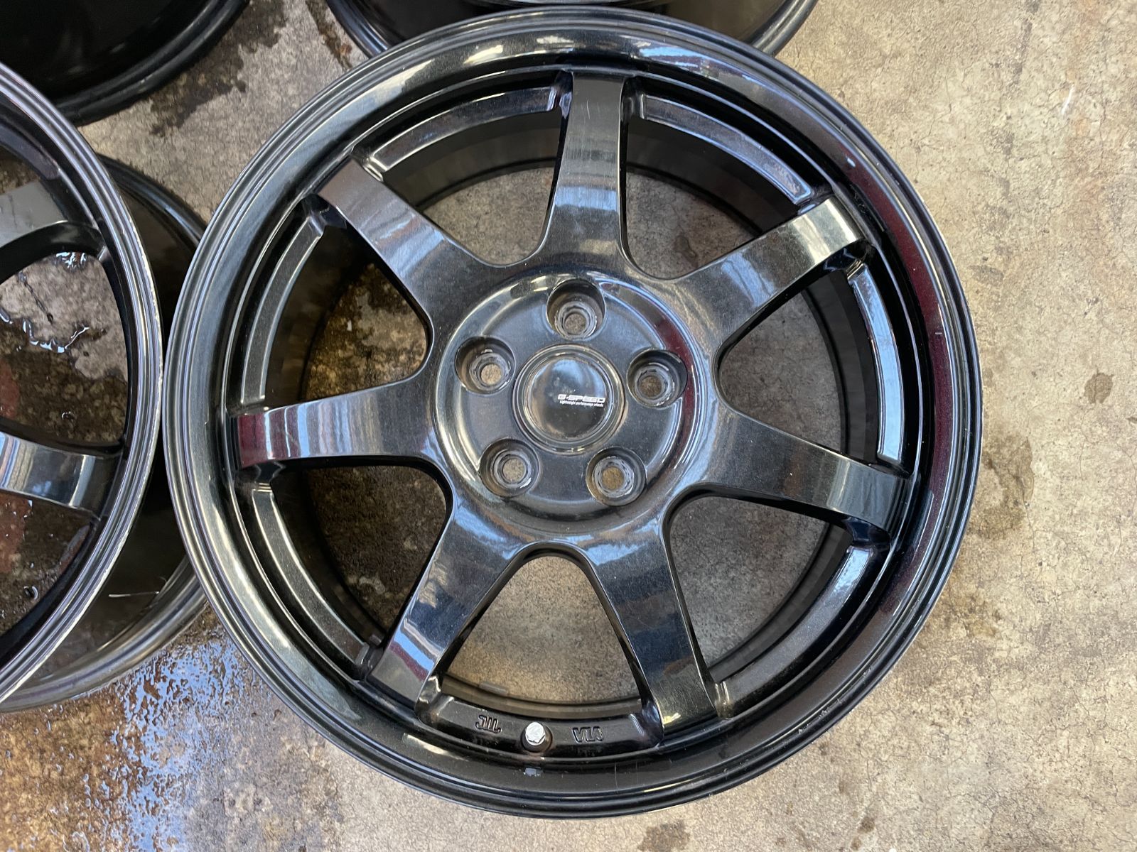 G.speed アルミホイール 16インチ 6.5J +48 PCD100 5H 中古品 4本