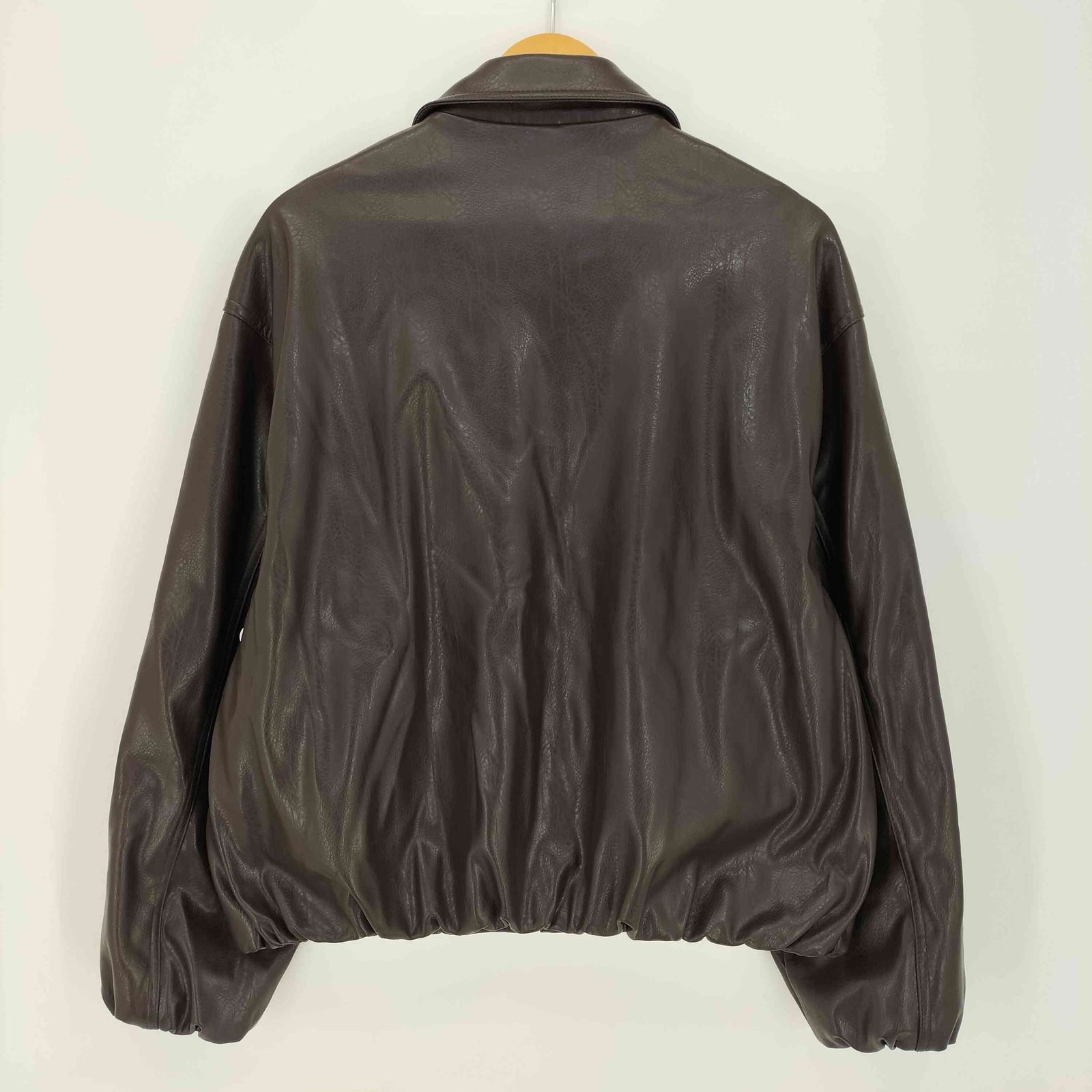 ザラ ZARA FAUX LEATHER BOMBER JACKET フェイクレザー ボンバー