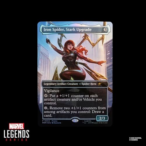 ハズブロ（Hasbro）マーベルレジェンド・シリーズ『マジック：ザ・ギャザリング』メリー・ジェーン・ワトソン（アイアン・スパイダー）、15 cm スパイダーマンアクションフィギュア、限定版フォイル仕様コレクション用カードゲーム トレーディング 989a0f52