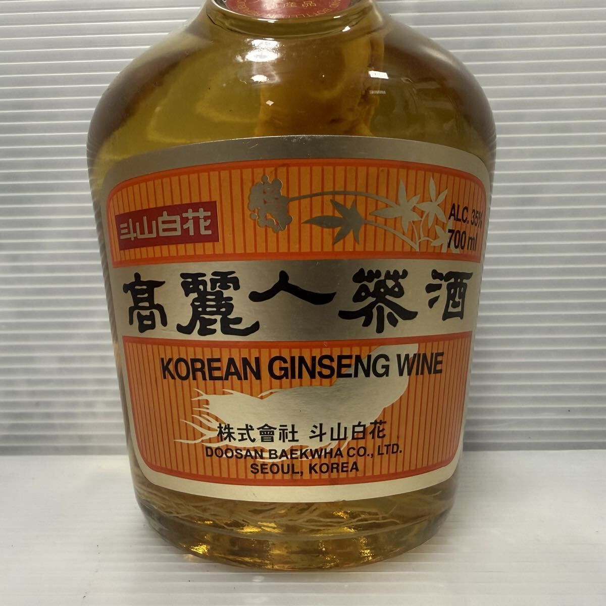 未開栓】韓国古酒 白花高麗人参酒 700ml 35%-メルカリ