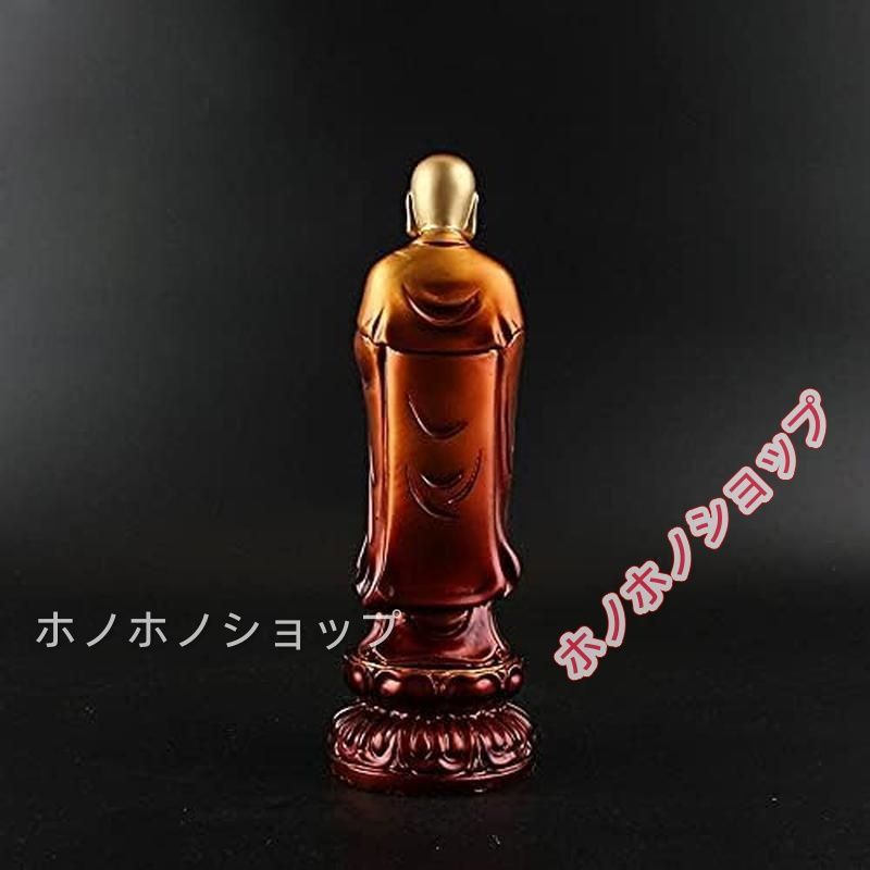 樹脂製 「地蔵菩薩像 彫工芸品」 仏像 置物 車載置物 蓮華座 高さ20.5