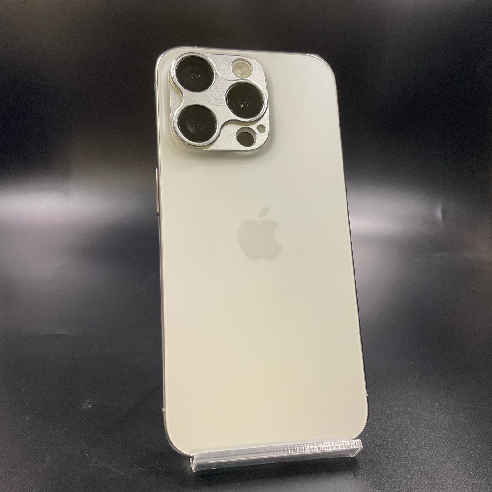 iPhone 15 Pro 256GB ホワイトチタニウム SIMフリー 動作確認済 83