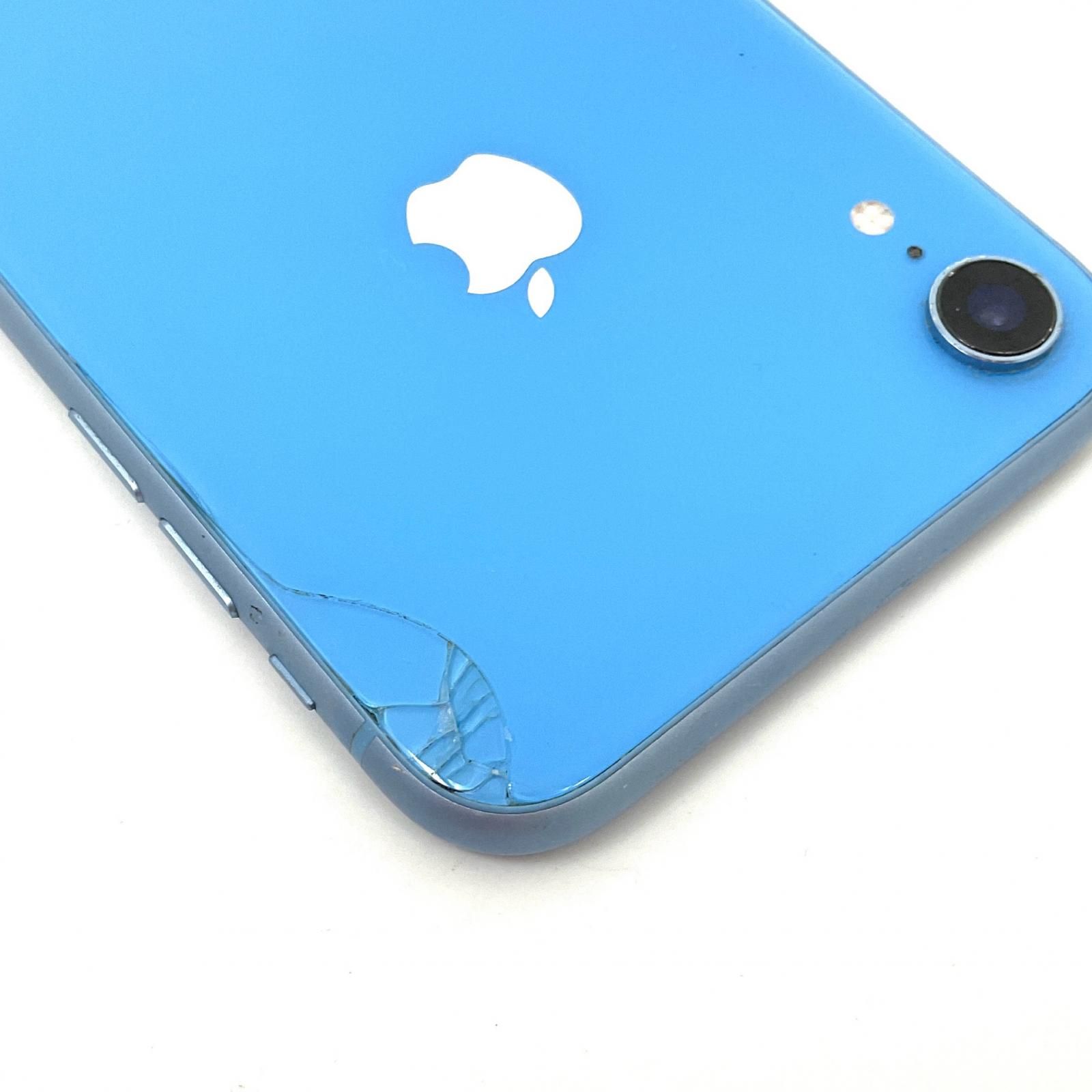 最速発送】 iPhone XR 64GB ブルー au SIMフリー 白ロム【難有】 77