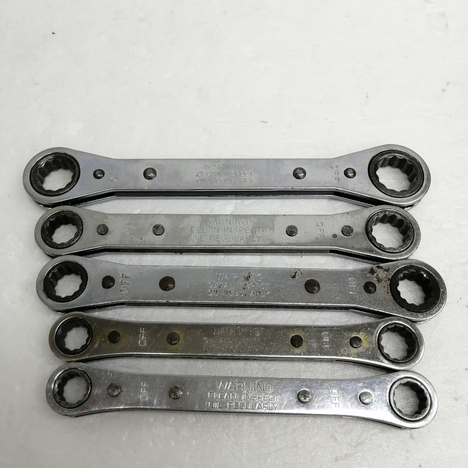 動作品】Snap-on メガネレンチ 5本セット スナップオン USA M1699 